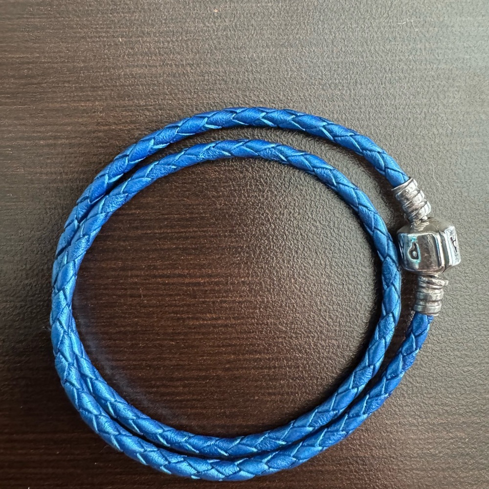 Pandora Blue Braided Double Bracelet